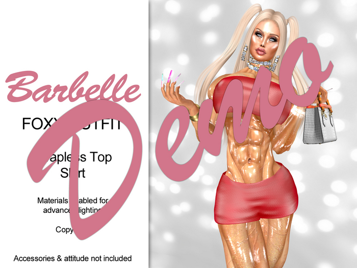 Demo - Barbelle Foxy Outfit - Red
