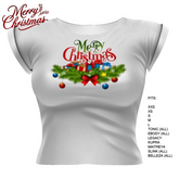 Christmas CUFF Sleeve TEE (BOXED) MERRY CHRISTMAS