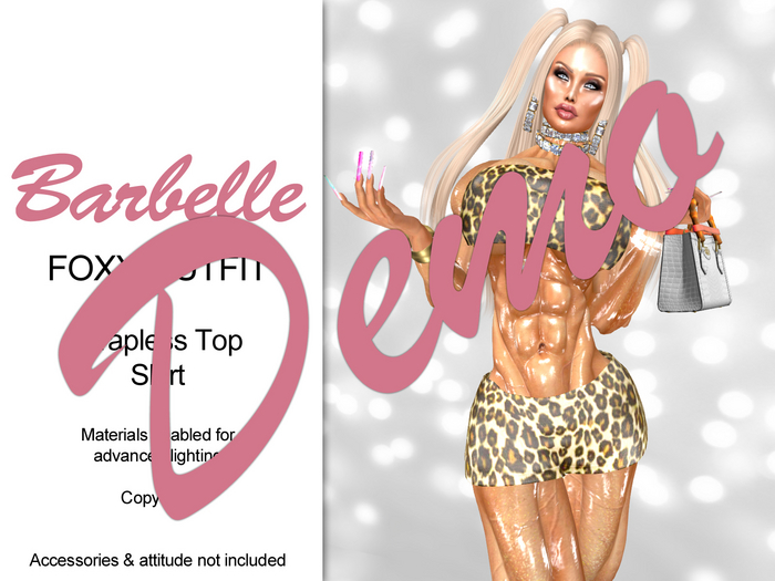Demo - Barbelle Foxy Outfit - Leopard