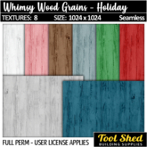 Tool Shed - Whimsy Wood Grains - Holiday - Christmas Textures