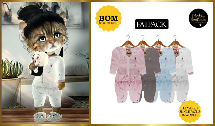 *DB* DINKIES ALICE BOM PAYAMA* Fatpack