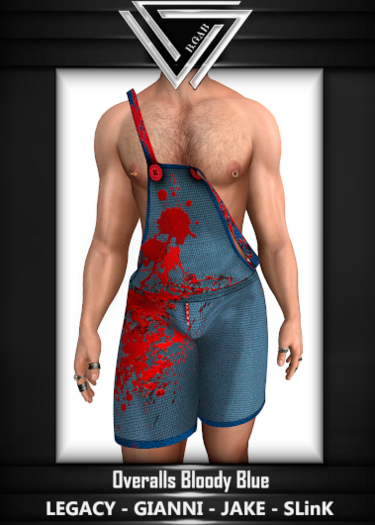B.GAB*BloodyBlue Overalls