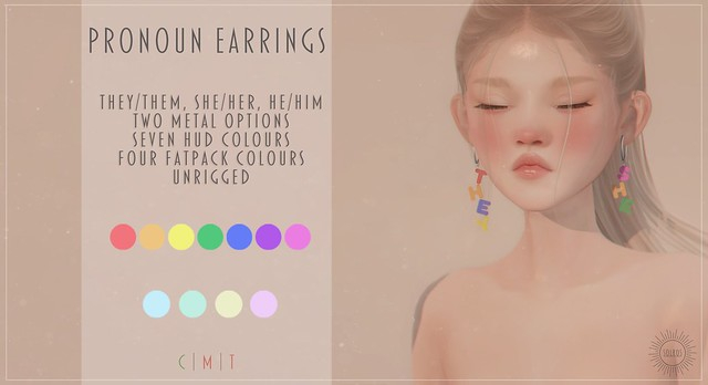 .Solros. // Pronoun Earring - FATPACK