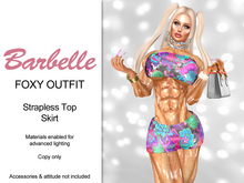 Barbelle Foxy Outfit - Floral Purple