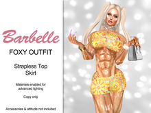 Barbelle Foxy Outfit - Floral Orange