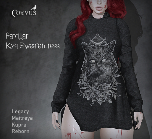 Corvus : Familiar Kya Sweaterdress