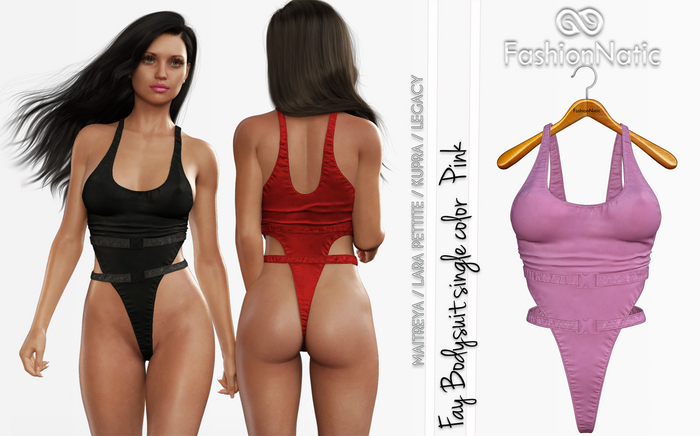 Fay Bodysuit Pink - Maitreya Lara, Lara Petite, Kupra Original, Legacy - FashionNatic