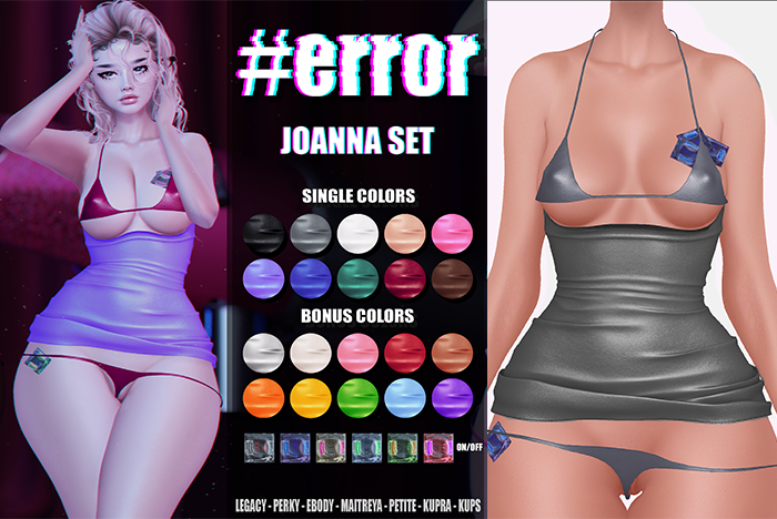 DISH. & #error -  joanna set - bikini - d.gray