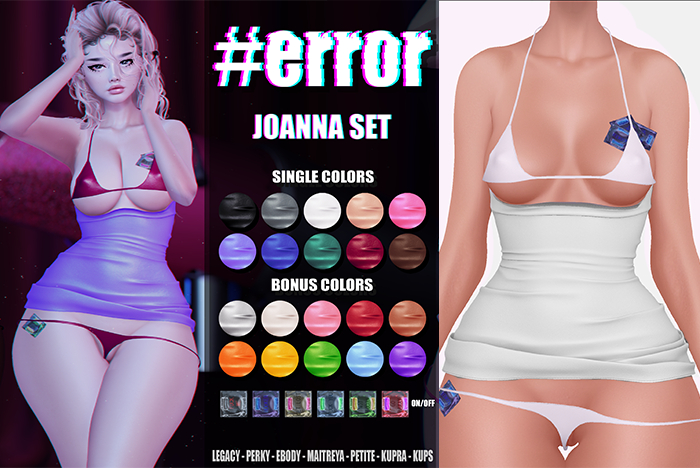 DISH. & #error -  joanna set - bikini - white