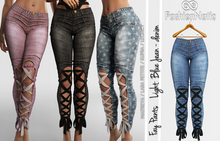 Fay Pants Light Blue Jeans - Denim - Maitreya Lara, Lara Petite, Kupra Original, Legacy - FashionNatic