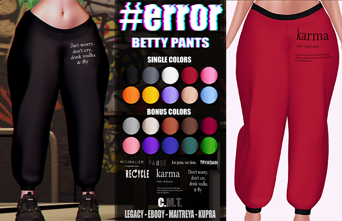 #error - betty pants - red