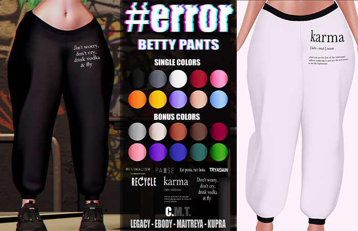 #error - betty pants - white