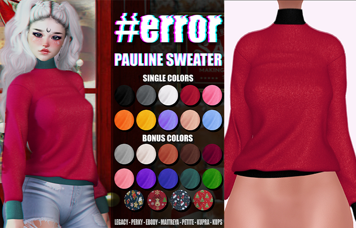 #error - pauline sweater - red