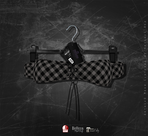 Goth1c0: Ashes Top - Plaid