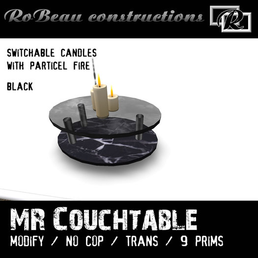 MR Couch Table I - Black / Grey