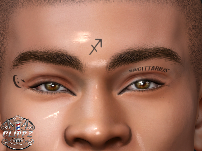 CLIPPZ EVO X SAGITTARIUS FACE TATTOO