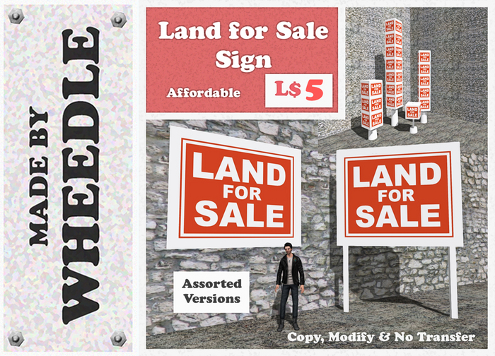 =W= Land For Sale Signs