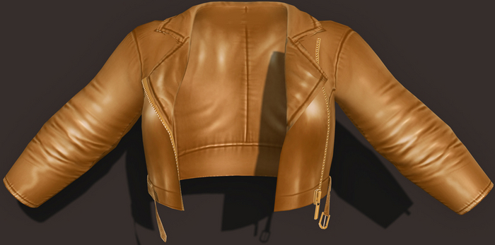 SKBW Leather Jacket - Gold