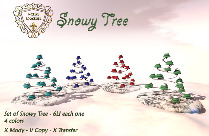 Nala Design - Christmas  Snowy Tree