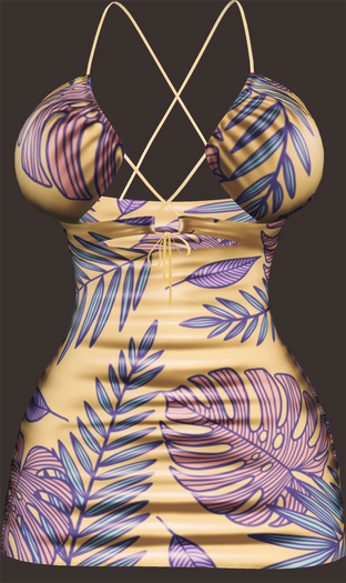 SKBW Rumbera Dress - Yellow