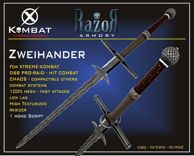 Second Life Marketplace .Razor. >> Zweihander