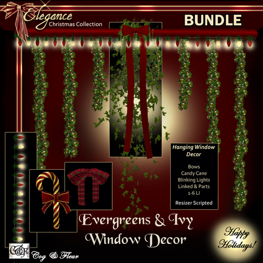C&F Xmas Window Decor BUNDLE - All 4 Versions