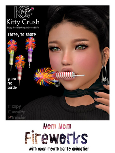 Kitty Crush -  nom nom fireworks firecracker