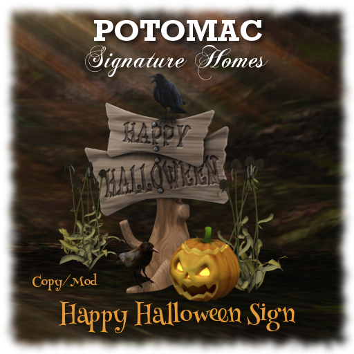 Potomac - Happy Halloween Sign