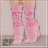 [HC] Dascher Pink Ugly Xmas Sweater Boots for Kupra, Maitreya, Legacy, Belleza, Slink, Tonic, eBody & Signature