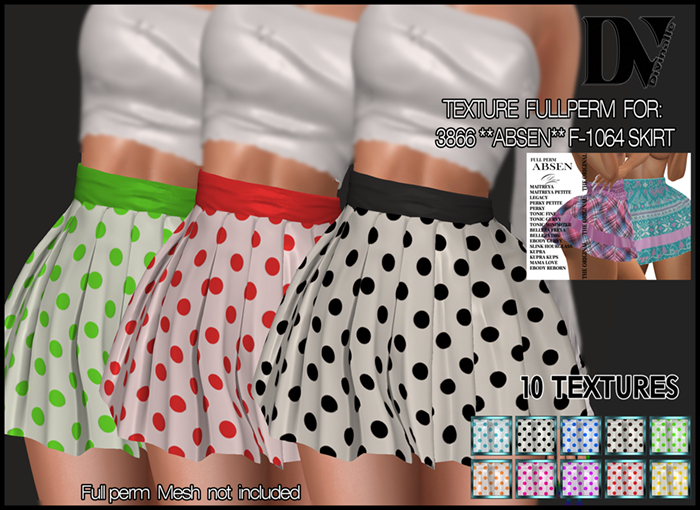 DV- 3866  **ABSEN** F-1064 SKIRT - TEXTURES