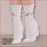 [HC] Dascher White Ugly Xmas Sweater Boots for Kupra, Maitreya, Legacy, Belleza, Slink, Tonic, eBody & Signature
