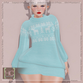 [HC] Dascher Frost Ugly Xmas Sweater Dress for Kupra, Kups, Maitreya, Legacy, Belleza, Slink, Tonic, eBody & Signature