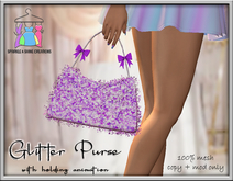 ** S & S Glitter Purse (PURPLE) **