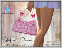 **S & S Glitter Purse (PINK) ** 