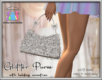 **S & S Glitter Purse (SILVER) ** 
