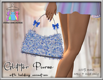 **S & S Glitter Purse (BLUE) **