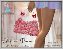 **S & S Glitter Purse - Strawberry**