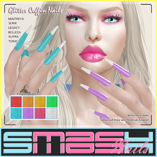 SMASH - Glitter Coffin Nails