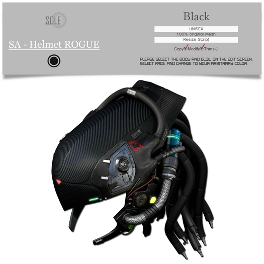:::SOLE::: SA - Helmet ROGUE (Black)