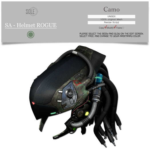 :::SOLE::: SA - Helmet ROGUE (Camo)