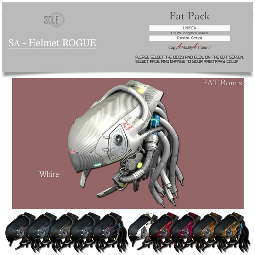 :::SOLE::: SA - Helmet ROGUE (Fat Pack)