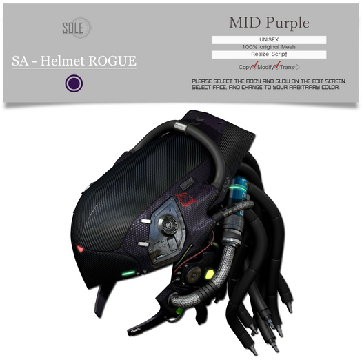 :::SOLE::: SA - Helmet ROGUE (MID Purple)