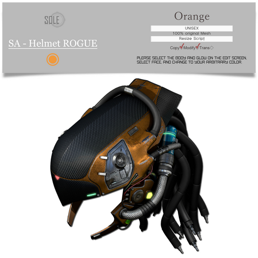 :::SOLE::: SA - Helmet ROGUE (Orange)