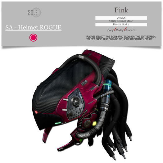 :::SOLE::: SA - Helmet ROGUE (Pink)
