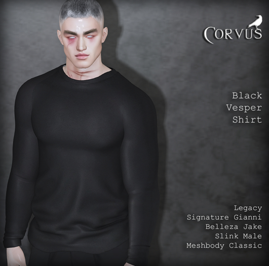Corvus : Black Vesper Shirt