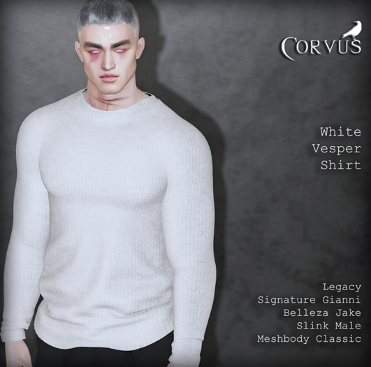Corvus : White Vesper Shirt