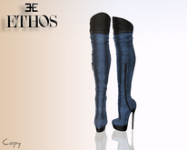 ETHOS knee-high boots Black&Sky 