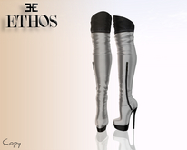 ETHOS knee-high boots Black&Snow 