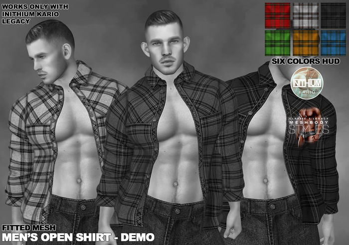 RGDW - Open Shirt - Tartan DEMO (No Hud)