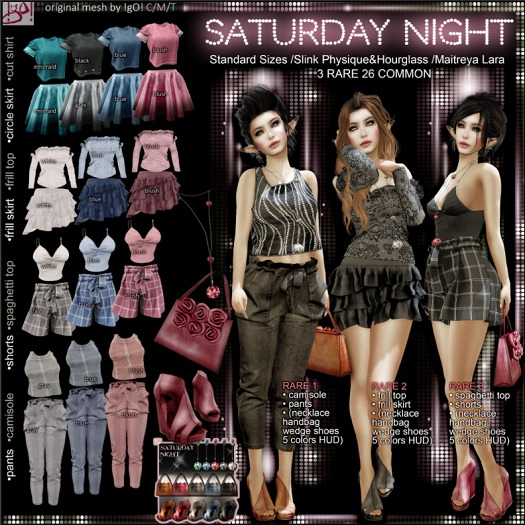 !gO! Saturday night Standard Blush 5 items